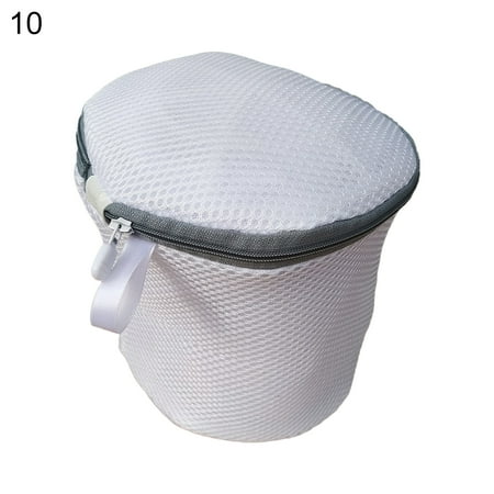 huibaojia Underwear Wash Bag Wear-resistant Thickened Fodable Home Use Polyester Zipper Laundry Wash Bag for Home