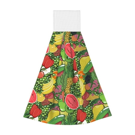 Zeuib Fruits Vegetables And Berries Print Coral Velvet Hand Wipes Hanging Hand Towels Set with Hook & Loop Absorbent Towel for Bathroom Home
Zeuib Fruits Vegetables And Berries Print Coral Velvet Hand Wipes Hanging Hand Towels Set with Hook & Loop Absorbent Towel for Bathroom Home