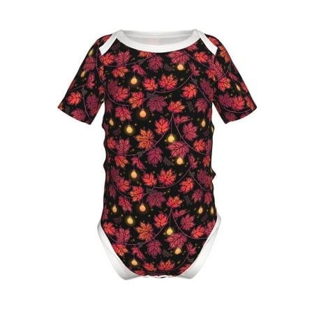 Junzan Beautiful Maple Leaf Lantern Print Short-Sleeve Baby Climbing Clothes Bodysuits for Infant One-Piece for Baby Boys & Girls Baby Clothes Baby Romper with Snap Closure-3 Months
Junzan Beautiful Maple Leaf Lantern Print Short-Sleeve Baby Climbing Clothes Bodysuits for Infant One-Piece for Baby Boys & Girls Baby Clothes Baby Romper with Snap Closure-3 Months