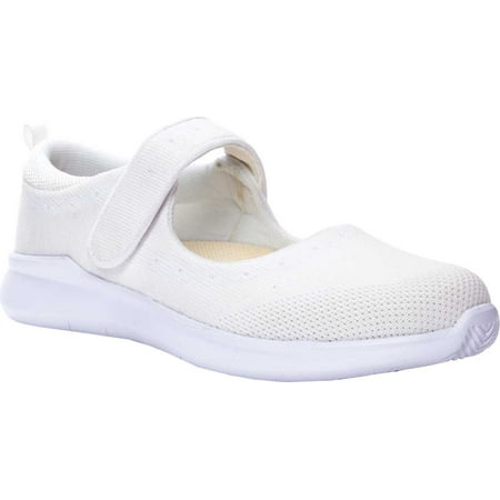 Women s Propet TravelBound Mary Jane White Jersey Mesh 8 4E