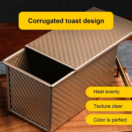 Travelwant Pullman Loaf Pan with Lid Dough Capacity Non-Stick Bread Pan Carbon Steel Bakeware Toast Mold with Cover for Baking Bread
Travelwant Pullman Loaf Pan with Lid Dough Capacity Non-Stick Bread Pan Carbon Steel Bakeware Toast Mold with Cover for Baking Bread