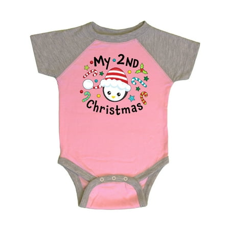 Inktastic My 2nd Christmas Cute Penguin with Candy Canes Gift Baby Boy or Baby Girl Bodysuit
Inktastic My 2nd Christmas Cute Penguin with Candy Canes Gift Baby Boy or Baby Girl Bodysuit