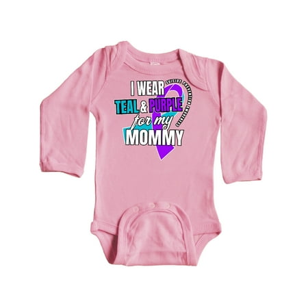 Inktastic Suicide Prevention I Wear Teal and Purple for My Mommy Gift Baby Boy or Baby Girl Long Sleeve Bodysuit
Inktastic Suicide Prevention I Wear Teal and Purple for My Mommy Gift Baby Boy or Baby Girl Long Sleeve Bodysuit
