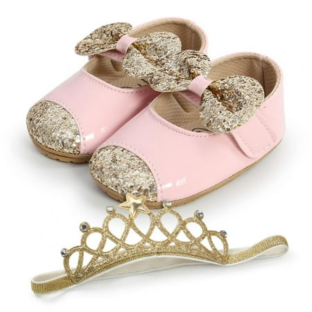 BULLPIANO Soft Non-Slip Sole Infant Crib Shoes Clasp Bowknot Prewalkers Toddler Walking Shoes Princess Wedding Dress Shoes 0-18M
BULLPIANO Soft Non-Slip Sole Infant Crib Shoes Clasp Bowknot Prewalkers Toddler Walking Shoes Princess Wedding Dress Shoes 0-18M