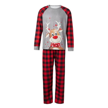 Amuver Family Matching Christmas Pajamas Baby Romper/Cartoon Elk Print Long Sleeve Tops + Plaid Long Pants Sleepwear Set
Amuver Family Matching Christmas Pajamas Baby Romper/Cartoon Elk Print Long Sleeve Tops + Plaid Long Pants Sleepwear Set