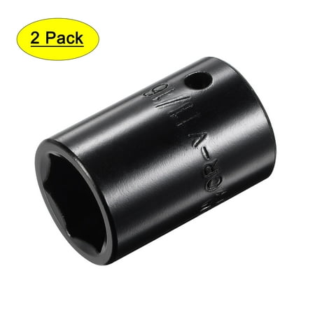 1/2-Inch by 11/16-Inch 6-Point Impact Socket CR-V Steel 38mm Length Shallow SAE Sizes 2pcs
1/2-Inch by 11/16-Inch 6-Point Impact Socket CR-V Steel 38mm Length Shallow SAE Sizes 2pcs