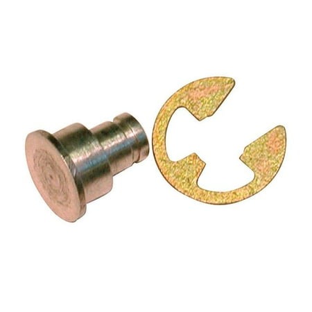 0.18 x 0.18 x 0.18 in. Mill Aluminum Rivet & E- Ring Pack of 3