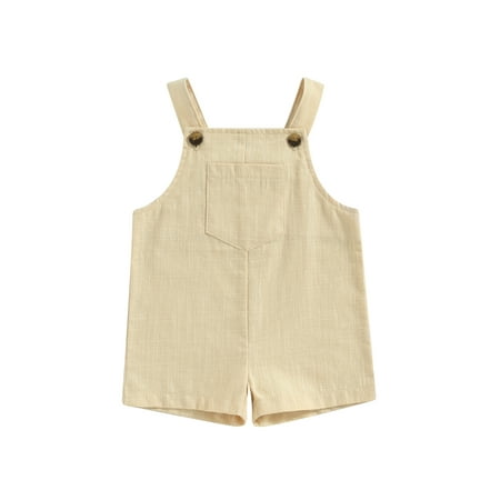 Eyicmarn Baby Summer Suspenders Jumpsuit Solid Color Sleeveless Romper Shorts for Newborn Infant Boy Girls
Eyicmarn Baby Summer Suspenders Jumpsuit Solid Color Sleeveless Romper Shorts for Newborn Infant Boy Girls