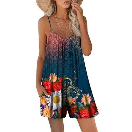 Pajamas Romper Women One Piece Sleepwear Loose Sleep Jumpsuit Sexy Loungewear V Neck Short Boho Playsuit with Pockets
Pajamas Romper Women One Piece Sleepwear Loose Sleep Jumpsuit Sexy Loungewear V Neck Short Boho Playsuit with Pockets