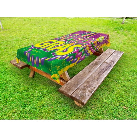 Mardi Gras Outdoor Tablecloth Grunge Background with Colors Vivid Beads Vintage Letters Joyful Print Decorative Washable Fabric Picnic Table Cloth 58 X 84 Inches Purple Green Yellow by Ambesonne
Mardi Gras Outdoor Tablecloth Grunge Background with Colors Vivid Beads Vintage Letters Joyful Print Decorative Washable Fabric Picnic Table Cloth 58 X 84 Inches Purple Green Yellow by Ambesonne