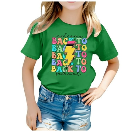 Kid Back To School Season Graphic Print Round Neck Short Sleeve Tee Summer Casual T Shirt Tops
Kid Back To School Season Graphic Print Round Neck Short Sleeve Tee Summer Casual T Shirt Tops