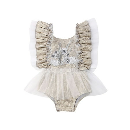 Baby Girls Lace Bodysuit Newborn Princess Jumpsuit Ruffle Fly Sleeve Backless Tulle Bodysuit Skirt
Baby Girls Lace Bodysuit Newborn Princess Jumpsuit Ruffle Fly Sleeve Backless Tulle Bodysuit Skirt