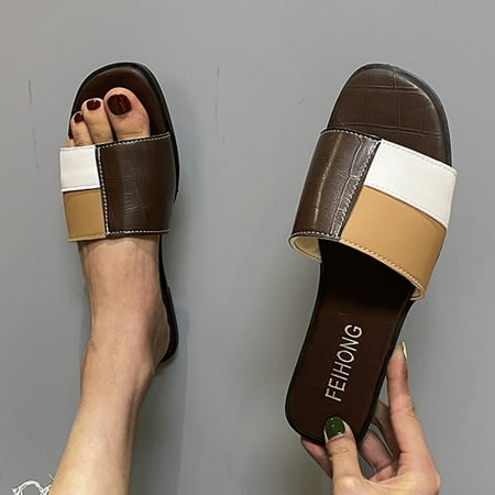 HIBRO Summer Fashion Womens Casual Shoes Folded Leather Bohemian Open Toe Flat Slippers
HIBRO Summer Fashion Womens Casual Shoes Folded Leather Bohemian Open Toe Flat Slippers