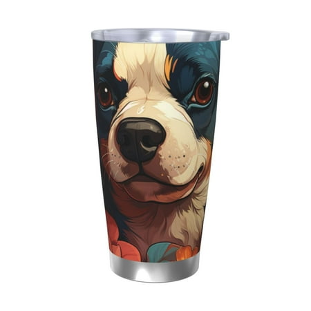 Zeuib Vintage Colorful Flower French Bulldog Printed 20oz Stainless Steel Insulated Car Cup Stainless Steel Thermal Cup Vacuum Insulated Leak-proof Travel Mug Cup-Without Straw
Zeuib Vintage Colorful Flower French Bulldog Printed 20oz Stainless Steel Insulated Car Cup Stainless Steel Thermal Cup Vacuum Insulated Leak-proof Travel Mug Cup-Without Straw