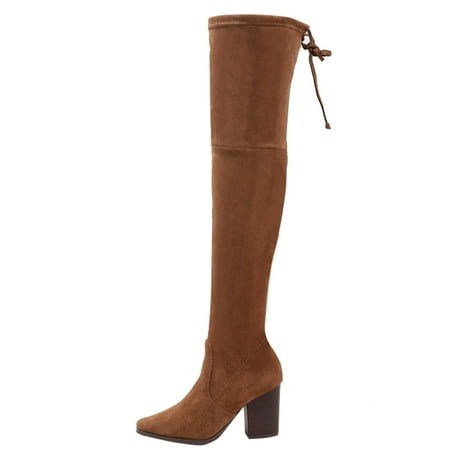 QYZEU Womens Athletic Shoes Boots With Short Heel Women Knee High Boots Autumn And Winter Fashion Solid Color Simple Retro Comfortable Square Heel Thick Heel Slip On
QYZEU Womens Athletic Shoes Boots With Short Heel Women Knee High Boots Autumn And Winter Fashion Solid Color Simple Retro Comfortable Square Heel Thick Heel Slip On