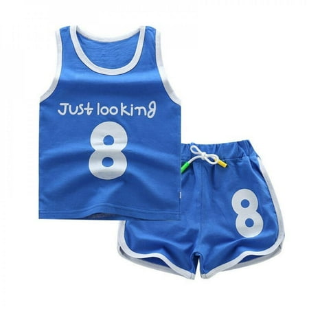 Summer Short Sleeve Number Print tops Vest Shorts Toddler Casual Outfits Sets for Baby Boys Girls
Summer Short Sleeve Number Print tops Vest Shorts Toddler Casual Outfits Sets for Baby Boys Girls