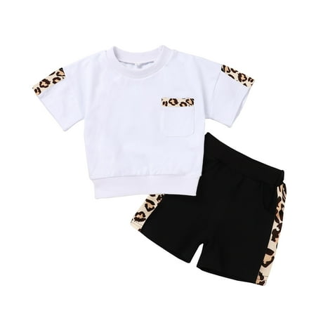 DNDKILG Infant Baby Toddler Girls Summer Clothes Set Outfits Graphic Short Sleeve T Shirts and Shorts Set with White 0-3Y 110
DNDKILG Infant Baby Toddler Girls Summer Clothes Set Outfits Graphic Short Sleeve T Shirts and Shorts Set with White 0-3Y 110