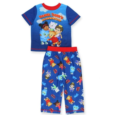 

Daniel Tiger Neighborhood Toddler Boys Short Sleeve Pajamas Set (5T Blue/Multi)