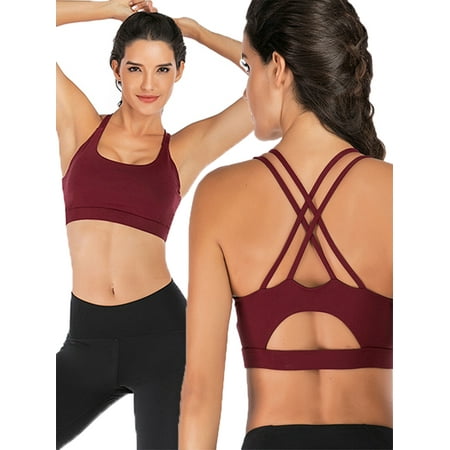 Women s 2-Pack Running Yoga Bras Sport Bra Racerback Sports Bra Cross Back Strappy Removable Pads Yoga Running Workout Bra
Women s 2-Pack Running Yoga Bras Sport Bra Racerback Sports Bra Cross Back Strappy Removable Pads Yoga Running Workout Bra