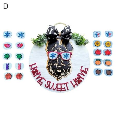 Realyc Door Welcome Sign 1 Set Decorative Non-fading Adorable Rustic Style Dog Door Pendant
Realyc Door Welcome Sign 1 Set Decorative Non-fading Adorable Rustic Style Dog Door Pendant