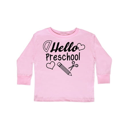Inktastic Hello Preschool with Hearts and School Supplies Gift Toddler Boy or Toddler Girl Long Sleeve T-Shirt
Inktastic Hello Preschool with Hearts and School Supplies Gift Toddler Boy or Toddler Girl Long Sleeve T-Shirt