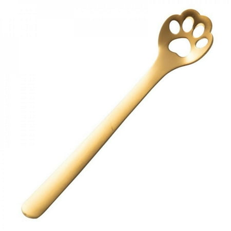 Promotion! Stainless Steel Coffee Spoon Cute Cat s Claw Mixing Spoon Safe and Stable