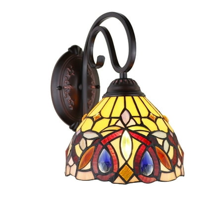 CHLOE Lighting SERENITY Victorian Tiffany-Style Dark Bronze 1 Light Wall Sconce 8 Wide Dark Bronze
CHLOE Lighting SERENITY Victorian Tiffany-Style Dark Bronze 1 Light Wall Sconce 8 Wide Dark Bronze