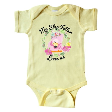 Inktastic Baby Flamingo My Step Father Loves Me in Flower Wreath Gift Baby Boy or Baby Girl Bodysuit
Inktastic Baby Flamingo My Step Father Loves Me in Flower Wreath Gift Baby Boy or Baby Girl Bodysuit