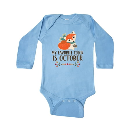 Inktastic Autumn Fox Favorite Color is October Gift Baby Girl Long Sleeve Bodysuit
Inktastic Autumn Fox Favorite Color is October Gift Baby Girl Long Sleeve Bodysuit