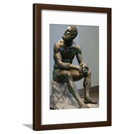 Boxer Attributed to Apollonius Framed Print Wall Art