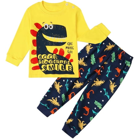 SYNPOS 1-8T Toddler Little Boys Cartoon Dinosaur Long Sleeve Cotton 2PCS Pajamas Set
SYNPOS 1-8T Toddler Little Boys Cartoon Dinosaur Long Sleeve Cotton 2PCS Pajamas Set