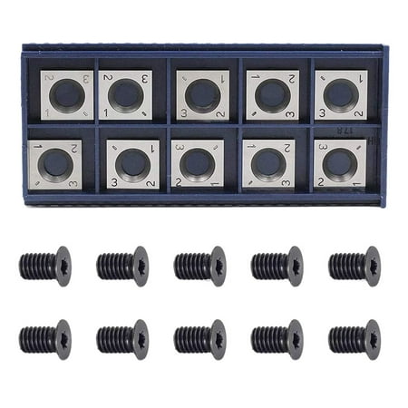 10Pcs 14mm Square Straight Carbide Cutter Insert with 10Pcs M610mm Screws for Wood Working Spiral/Helical Planer Cutter Head
10Pcs 14mm Square Straight Carbide Cutter Insert with 10Pcs M610mm Screws for Wood Working Spiral/Helical Planer Cutter Head