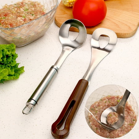 Riguas Stainless Steel Meatball Spoon with Hanging Hole Long Handle Cozy Grip Multifunctional Homemade Meatball Cooking Tools Kitchen Gadget
Riguas Stainless Steel Meatball Spoon with Hanging Hole Long Handle Cozy Grip Multifunctional Homemade Meatball Cooking Tools Kitchen Gadget