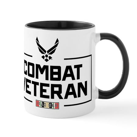 CafePress - USAF Combat Veteran - 11 oz Ceramic Mug - Novelty Coffee Tea Cup