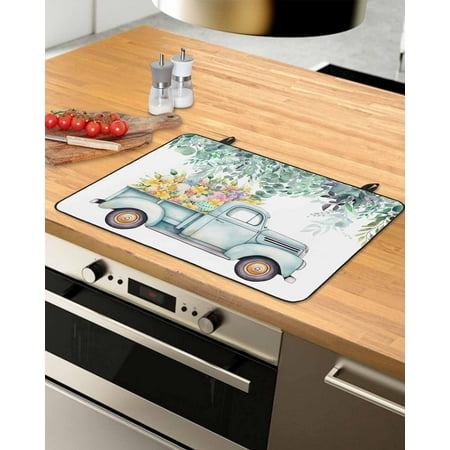 Spring Easter Stove Top Covers for Electric Stove Heat Insulation Fireproof Glass Cooktop Cover Counter Top Glass Stove Cover for Prevent Scratches 29 x21 Eucalyptus Leaves Botanical Floral Truck
Spring Easter Stove Top Covers for Electric Stove Heat Insulation Fireproof Glass Cooktop Cover Counter Top Glass Stove Cover for Prevent Scratches 29 x21 Eucalyptus Leaves Botanical Floral Truck
