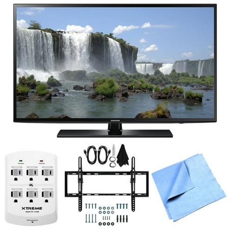UN40J6200 - 40-Inch Full HD 1080p 120hz Smart LED TV Tilt Mount & Hook-Up Bundle