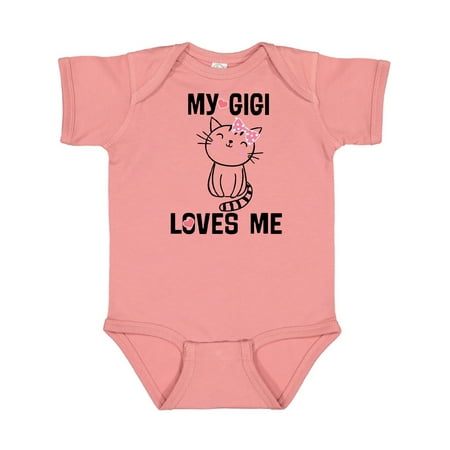 Inktastic My Gigi Loves Me Girls Granddaughter Gift Baby Girl Bodysuit