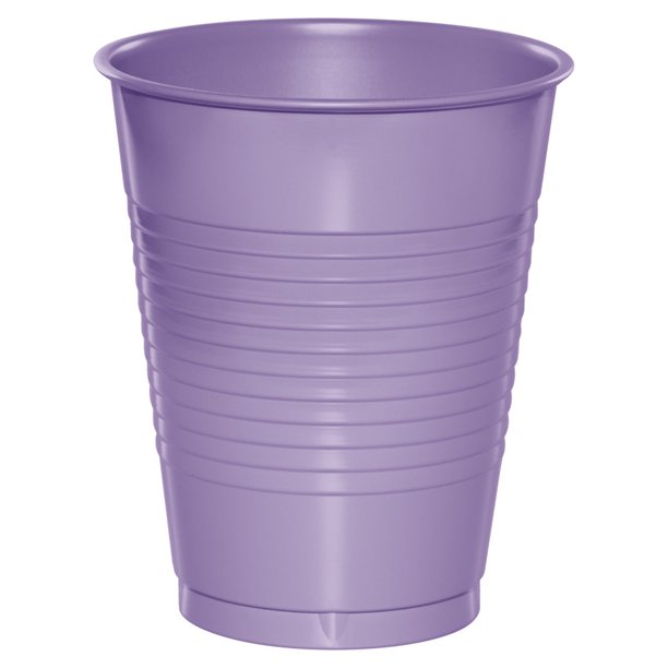 Luscious Lavender 16 oz Plastic Cups for 20 Guests