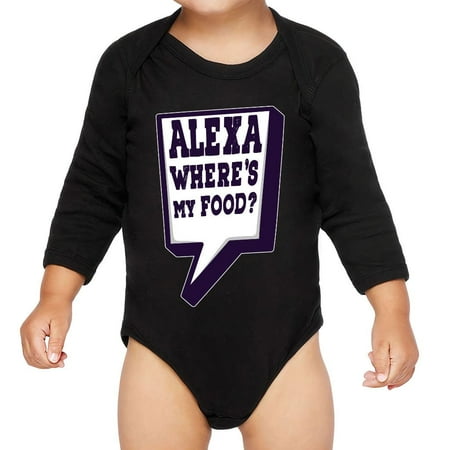Funny Design Baby Long Sleeve Onesie - Printed Baby Long Sleeve Bodysuit - Cool Baby One-Piece