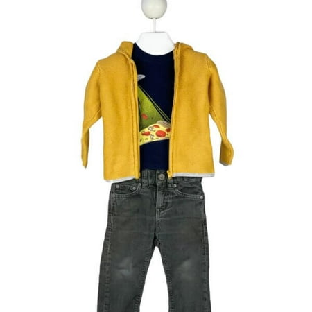 Pre-Owned My Little Outfit Shirt Cardigan and Pants 6-12 Months