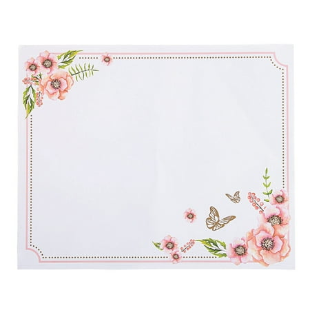 Butterfly Floral Placemat - Party Supplies - 25 Pieces