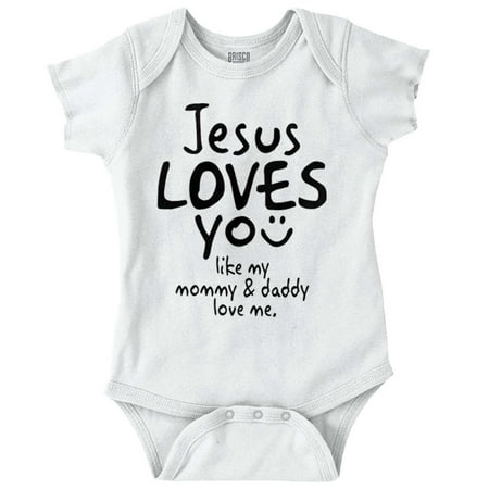 Jesus Girls Youth Newborn Infant Rompers Loves You Mommy And Daddy Religious
Jesus Girls Youth Newborn Infant Rompers Loves You Mommy And Daddy Religious