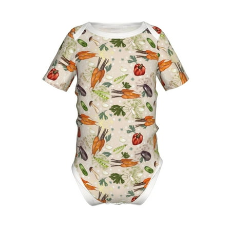 Junzan Cute Vegetables Print Short-Sleeve Baby Climbing Clothes Bodysuits for Infant One-Piece for Baby Boys & Girls Baby Clothes Baby Romper with Snap Closure-12 Months
Junzan Cute Vegetables Print Short-Sleeve Baby Climbing Clothes Bodysuits for Infant One-Piece for Baby Boys & Girls Baby Clothes Baby Romper with Snap Closure-12 Months