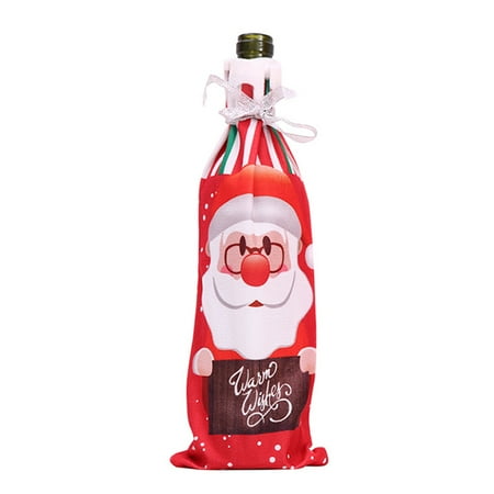 Christmas Style Bottle Bag with Santa ClausSnowmanElk Printed Pattern Champagne Bottle Bottle Cover Christmas Decorations Supplies
Christmas Style Bottle Bag with Santa ClausSnowmanElk Printed Pattern Champagne Bottle Bottle Cover Christmas Decorations Supplies