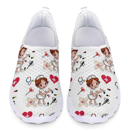 Nursing Shoes for Women Nurse Sketch Print Summer Mesh Slip On Flats Women Breathable Ladies Sneakers Zapatos mujer
Nursing Shoes for Women Nurse Sketch Print Summer Mesh Slip On Flats Women Breathable Ladies Sneakers Zapatos mujer