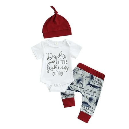 Musuos Baby Boy Romper Set Letter Fish Print Short Sleeve Round Neck Romper + Printed High Waist Trousers + Knotted Hat
Musuos Baby Boy Romper Set Letter Fish Print Short Sleeve Round Neck Romper + Printed High Waist Trousers + Knotted Hat