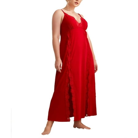 Sexy Cami Strap Slip Dress Sleeveless Red Plus Size Nightgowns & Sleepshirts (Women s)
Sexy Cami Strap Slip Dress Sleeveless Red Plus Size Nightgowns & Sleepshirts (Women s)