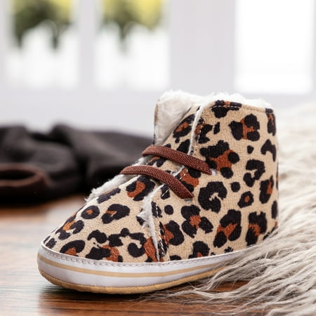 Baby Boys Girls Booties Soft-soled Anti-slip Fleece Crib Shoes Leopard First Walker Shoes For Winter
Baby Boys Girls Booties Soft-soled Anti-slip Fleece Crib Shoes Leopard First Walker Shoes For Winter
