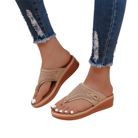 ZIZOCWA Vintage Women Sandals 2023 New Summer Sandals Low Heels Outdoor Slippers Summer Shoes for Women Flip Flops Beach Zapatos Mujer Beige Size8
ZIZOCWA Vintage Women Sandals 2023 New Summer Sandals Low Heels Outdoor Slippers Summer Shoes for Women Flip Flops Beach Zapatos Mujer Beige Size8