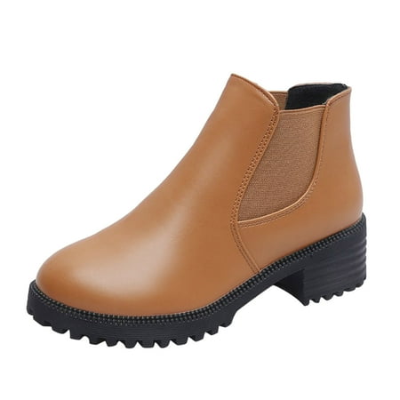 Fsqjgq Girls Boots Fashion Autumn Winter Women Ankle Boots Thick Sole Mid Heel Slip On Short Plush Warm Solid Casual Style Double H Women s Leather Boots Brown 40
Fsqjgq Girls Boots Fashion Autumn Winter Women Ankle Boots Thick Sole Mid Heel Slip On Short Plush Warm Solid Casual Style Double H Women s Leather Boots Brown 40